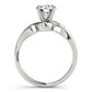 Bypass Peg Head Engagement Ring