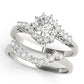 Bypass Halo Peg Head Engagement Ring