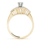 Bypass Halo Peg Head Engagement Ring