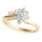 Bypass Peg Head Engagement Ring