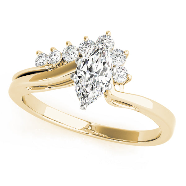 Bypass Peg Head Engagement Ring
