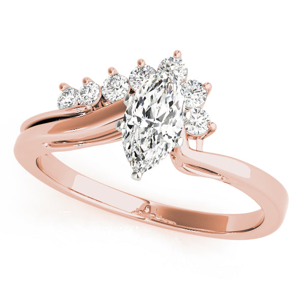 Bypass Peg Head Engagement Ring