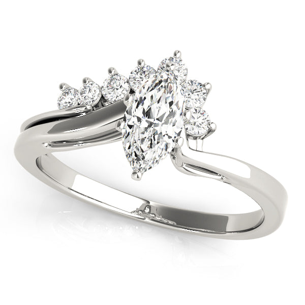 Bypass Peg Head Engagement Ring