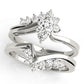 Bypass Peg Head Engagement Ring