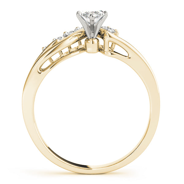 Bypass Peg Head Engagement Ring