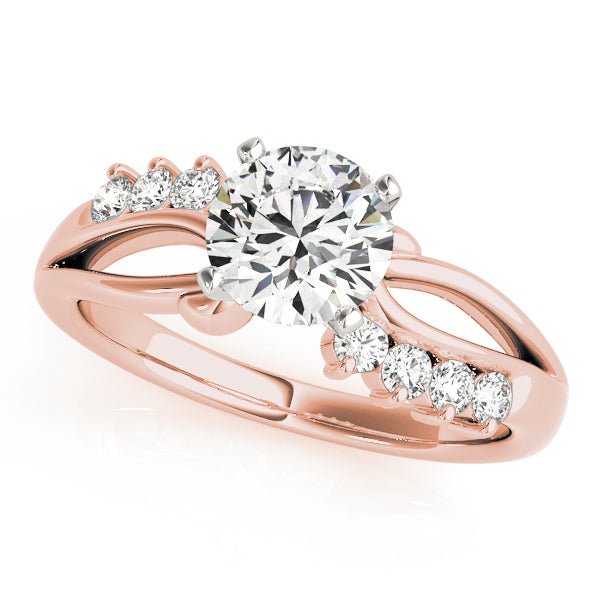Bypass Peg Head Engagement Ring