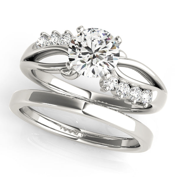Bypass Peg Head Engagement Ring