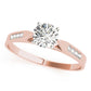 Single Row Channel Set Engagement Ring