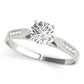 Single Row Channel Set Engagement Ring