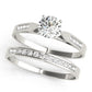 Single Row Channel Set Engagement Ring