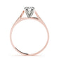 Single Row Channel Set Engagement Ring