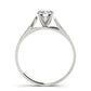 Single Row Channel Set Engagement Ring