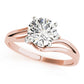 Solitaire Split Shank Engagement Ring