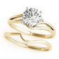 Solitaire Split Shank Engagement Ring