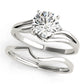 Solitaire Split Shank Engagement Ring