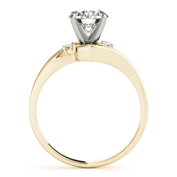 Solitaire Split Shank Engagement Ring