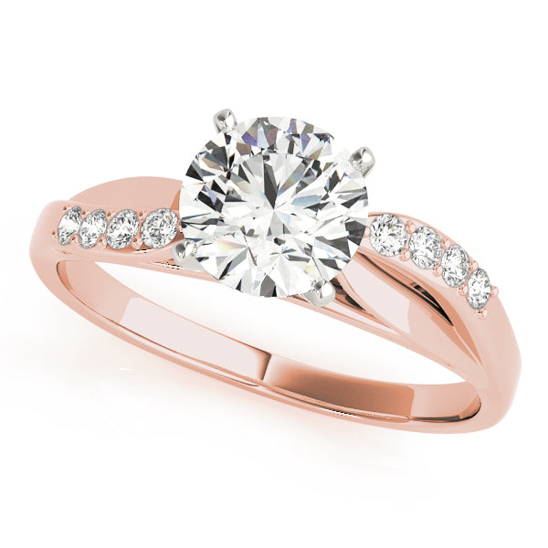 Bypass Split Shank Engagement Ring