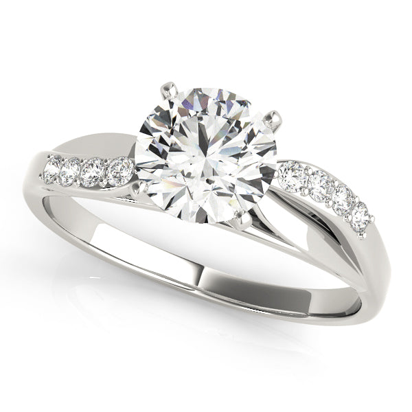 Bypass Split Shank Engagement Ring