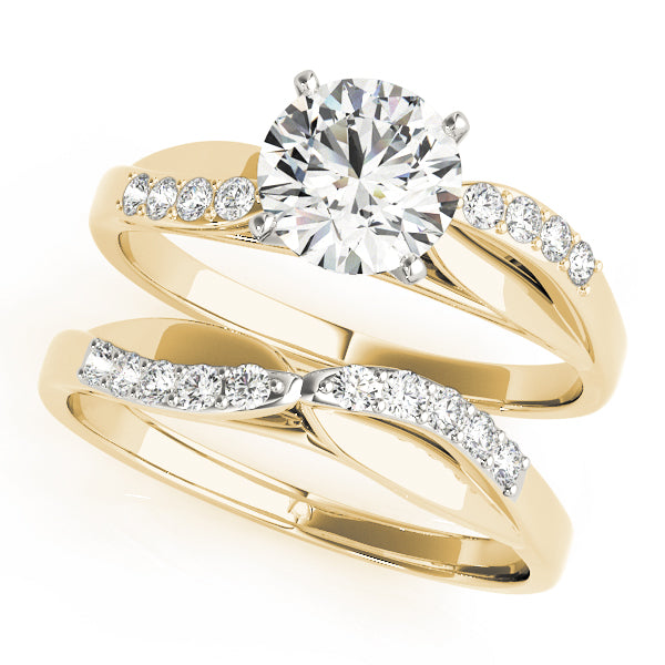 Bypass Split Shank Engagement Ring