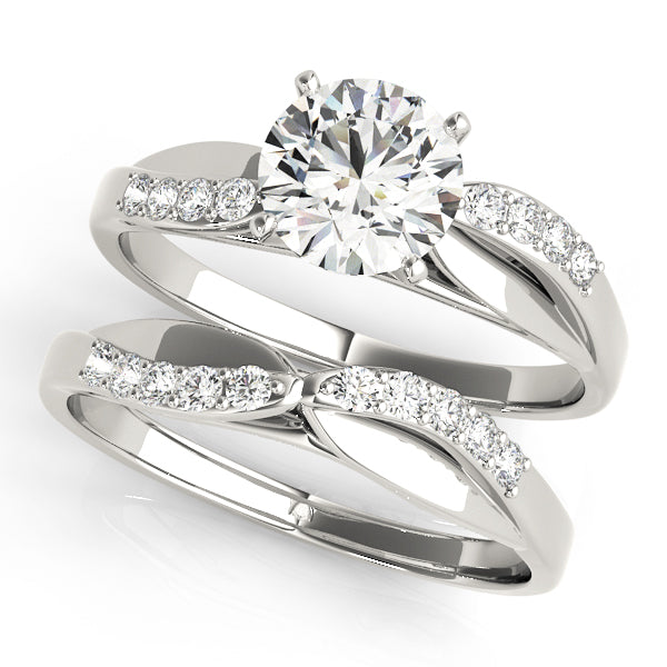 Bypass Split Shank Engagement Ring