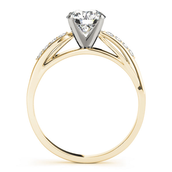 Bypass Split Shank Engagement Ring