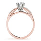 Bypass Split Shank Engagement Ring