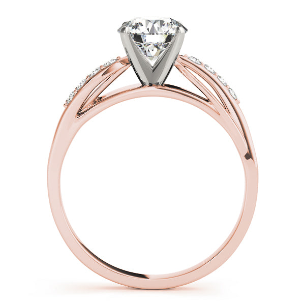 Bypass Split Shank Engagement Ring