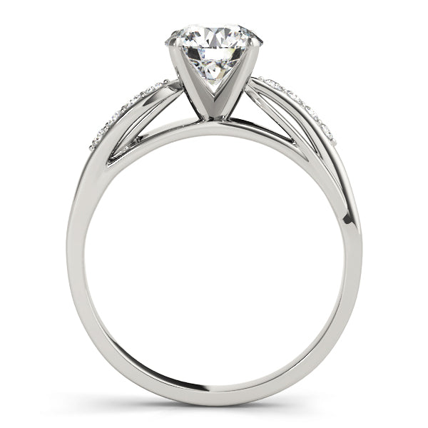 Bypass Split Shank Engagement Ring