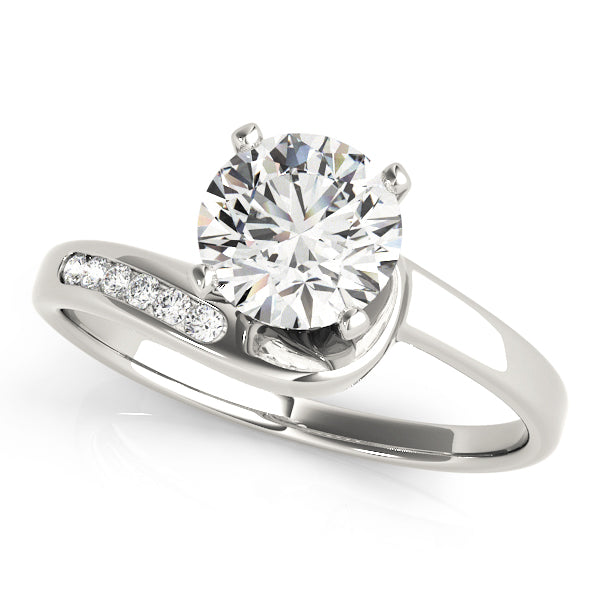 Bypass Channel Set Engagement Ring