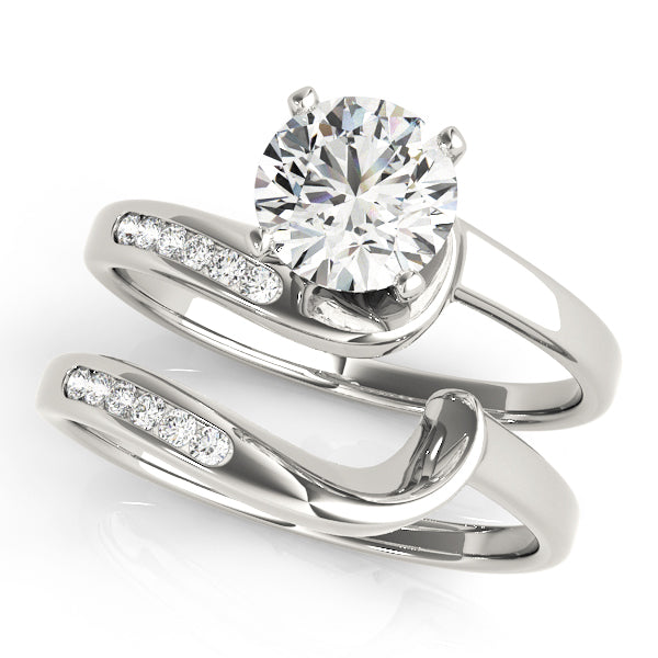 Bypass Channel Set Engagement Ring