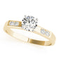 Single Row Channel Set Peg Head Engagement Ring