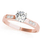 Single Row Channel Set Peg Head Engagement Ring