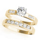 Single Row Channel Set Peg Head Engagement Ring