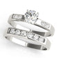 Single Row Channel Set Peg Head Engagement Ring