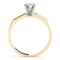 Single Row Channel Set Peg Head Engagement Ring