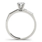Single Row Channel Set Peg Head Engagement Ring