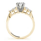 Cluster Side Peg Head Engagement Ring