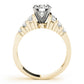 Multirow Channel Set Peg Head Engagement Ring