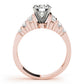 Multirow Channel Set Peg Head Engagement Ring
