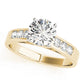 Single Row Channel Set Peg Head Engagement Ring