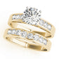Single Row Channel Set Peg Head Engagement Ring