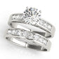 Single Row Channel Set Peg Head Engagement Ring