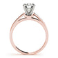 Single Row Channel Set Peg Head Engagement Ring
