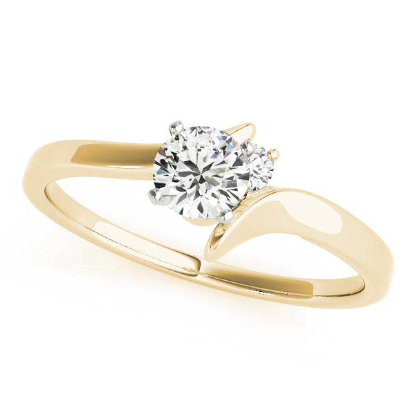 Bypass Peg Head Engagement Ring