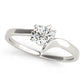 Bypass Peg Head Engagement Ring