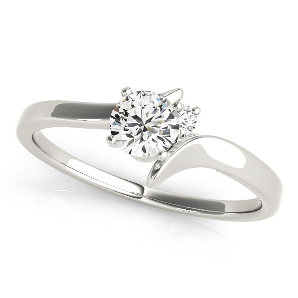 Bypass Peg Head Engagement Ring