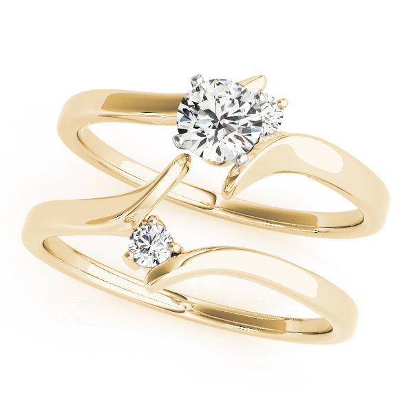 Bypass Peg Head Engagement Ring