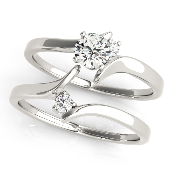 Bypass Peg Head Engagement Ring