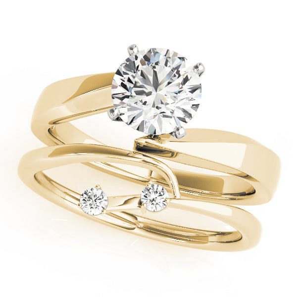 Solitaire Peg Head Engagement Rings