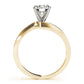 Solitaire Peg Head Engagement Rings